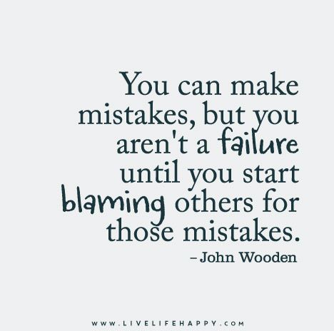 accept responsibility